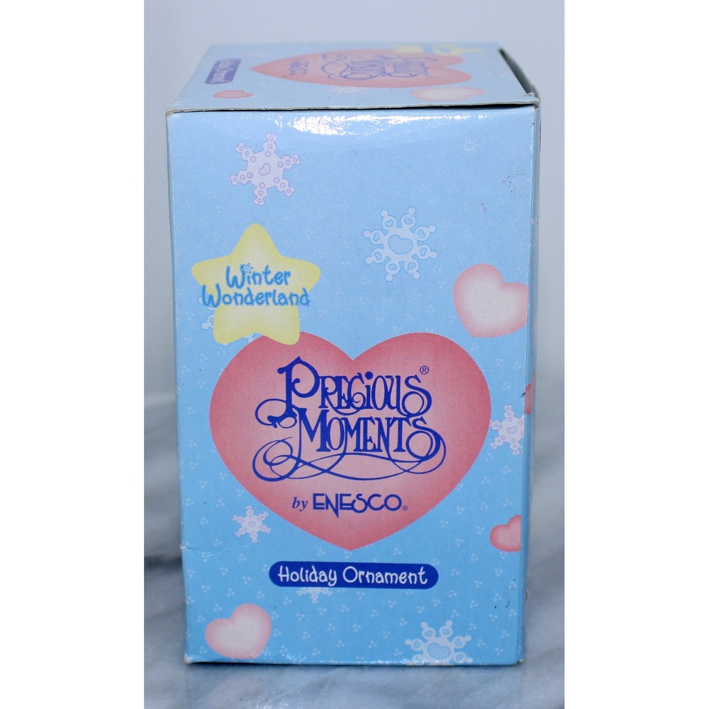 Precious Moments Holiday Ornament Winter Wonderland Girl with Teddy Bear Enesco - Picture 4 of 4